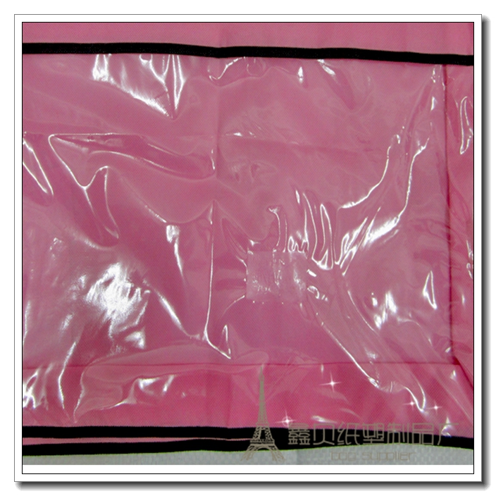 zipper non woven bag/pvc non woven bag